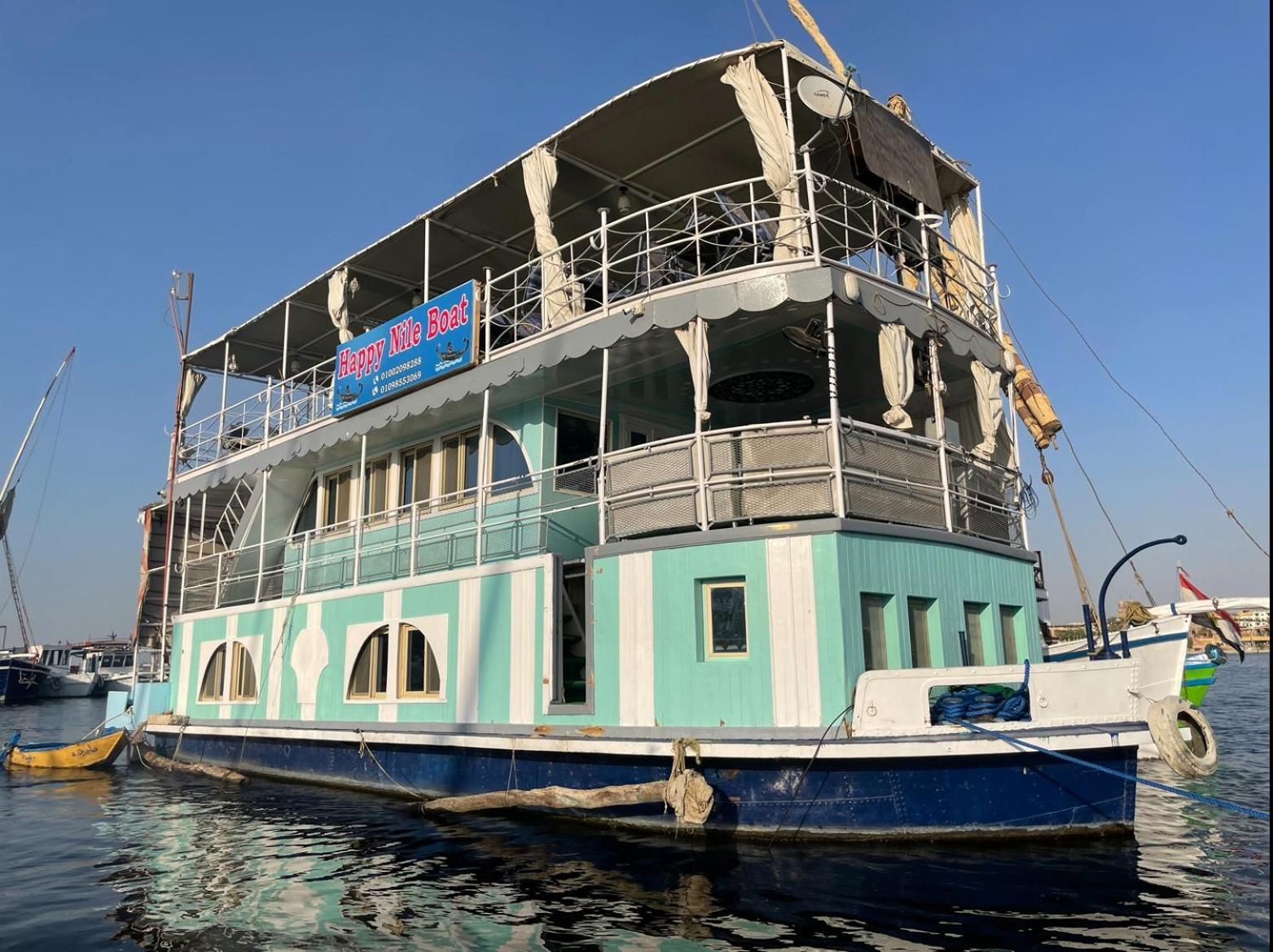 Floating Hotel- Happy Nile Boat Luxor Exterior foto